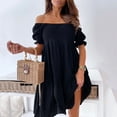 thumbnail image 2 of Pompotops Robe Décontractée Sans Dos à Manches Courtes pour Femmes, 2 of 8