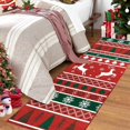 thumbnail image 2 of Hasoo Christmas Indoor Home Decor Area Rug Washable 2' x 6' Modern Rug for Living Room Dining Room, Red/Green, 2 of 5