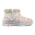 thumbnail image 5 of Whosucclay Flannel Womens and Girl Snow Boots Ankle Booties Waterproof Winter Boots Slip on Fashion Boots No Slip Boots, 5 of 6