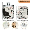 thumbnail image 3 of WOBOGO Vintage Black Kitten Transparent Plastic Jar 2pcs Cotton Swabs Balls Pads Floss Stick Dispenser Bathroom Vanity Storage Organizer, 3 of 7