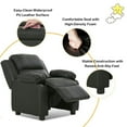 thumbnail image 5 of Canddidliike Kids Deluxe Headrest Recliner Sofa Chair with Storage Arms-Black, Comfy Chair for Kids, 5 of 9