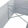 thumbnail image 3 of vidaXL Garden Raised Bed Galvanised Steel 320x80x77 cm Grey, 3 of 5