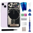 thumbnail image 1 of Reemplazo de cristal trasero ZNZHKR para iPhone 14 de 6.1 pulgadas, color morado, 1 of 7