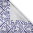 thumbnail image 6 of Ambesonne Flower Valance & Curtain, Art and Craft Flower, 55"x45", White and Blue, 6 of 7