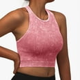 thumbnail image 2 of Sports Bras for Women Scoop Neck Racerback Seamless Push Up Bra Workout Gym Yoga Crop Tank Top, 2 of 5