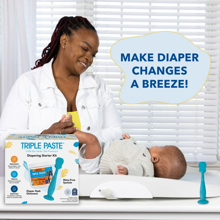Triple Paste Diaper Rash Cream 16oz with Spatula Bundle, Zinc