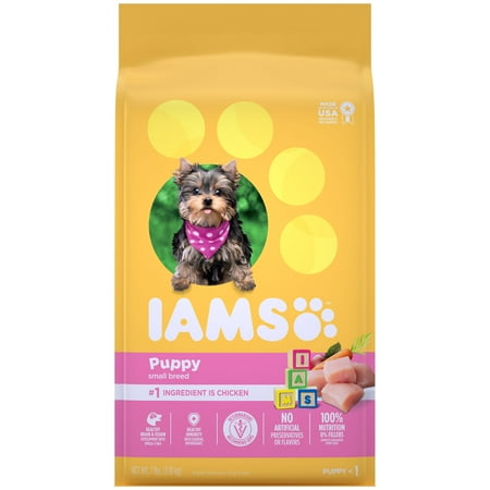 IAMS Proactive Health Smart Puppy Real Chicken Dry Dog Food for Petite & Small Breed Puppy (7 lb. bag)