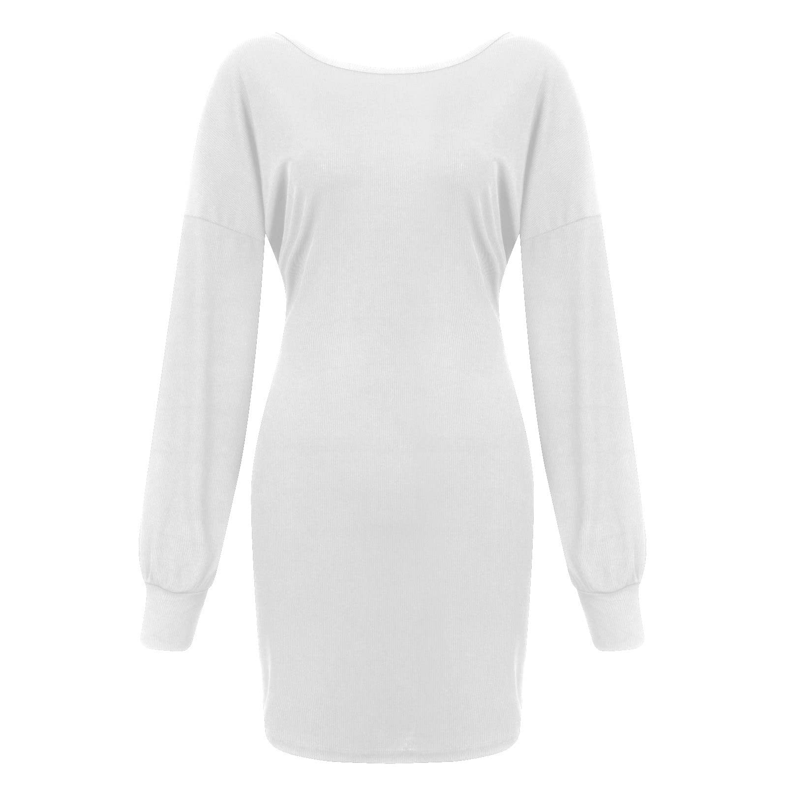 Long Sleeve Dress for Women Sexy Women Fashion Sexy Solid Color Backless  Bandage Hollow Out Long Sleeve Slim Mini Dress Long Dress for Women Summer  Mini Dress for Women Sexy - Walmart.ca