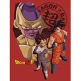thumbnail image 2 of Dragon Ball Super Group Character Art and Kanji Logo Boy's Red T-shirt-Small, 2 of 4