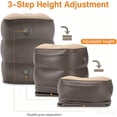 thumbnail image 3 of SanGlyptic Inflatable Foot Rest Pillow for Travel,Kids Airplane Bed,Adjustable 3 Layers Height Leg Pillow of Air Travel Essentials,Car, Office, Home - Fast Inflation (Grey), 3 of 15