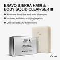 thumbnail image 4 of Bravo Sierra Hair & Body Bar Cleanser for Men, Unscented, All Skin Types, 7 oz, 4 of 7