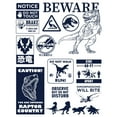 thumbnail image 2 of Women's Jurassic World: Dominion Beware Dinosaur Message Collage  Graphic Tee White X Large, 2 of 4