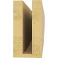 thumbnail image 4 of 3"W x 18"D x 6"H Thin Durham Rough Cedar Woodgrain TimberThane Corbel, Primed Tan, 4 of 6