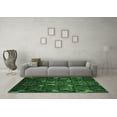 thumbnail image 3 of Ahgly Company Indoor Rectangle Abstract Emerald Green Modern Area Rugs, 4' x 6', 3 of 4