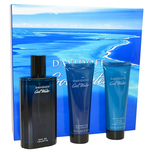 Davidoff Cool Water Cologne Gift Set for Men, 3 Pieces