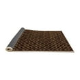 thumbnail image 2 of Ahgly Company Indoor Round Abstract Orange Modern Area Rugs, 5' Round, 2 of 4