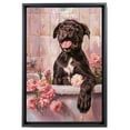 thumbnail image 2 of Funny Bathroom Wall Art CuteCane Corso Dog Canvas Print Dog Bathtub Picture Humor Animal Artwork Painting for Restroom Bathroom, Gifts For Women, Christmas Gifts, 2 of 6