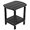 Black, variant on SSyao Portable Folding Side Table, Outdoor Adirondack Side Table with X-Type Frame, HDPE Small Patio Table, Weather Resistant End Table for Camping, Balcony and Garden-Black