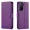Purple, variant on Starshop Samsung Galaxy S26 FE Case Phone Cover Wallet Pouch Case With Glass Screen - Brown