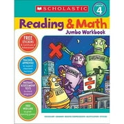 Pre-Owned Reading & Math Jumbo Workbook: Grade 4 (Paperback 9780439786034) by Terry Cooper, Virginia Dooley