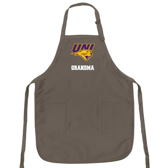 UNI GrandMa Apron University of Northern Iowa GrandMa APRONS w/ Pockets & Adjustable Neck