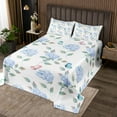 thumbnail image 2 of YST Blue Hydrangea Quilt Set Chic Floral Bedspread Set, Rainbow Butterfly Bedding Set Spring Flower Bedspread Twin Size, Super Cozy Lightweight Bed Set Green Leaf Decor, 2 of 3