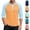 Orange, variant on Henley Shirts for Men Raglan 3/4 Sleeve Jersey Baseball T-Shirts Casual Cotton Sport Athletic Tops