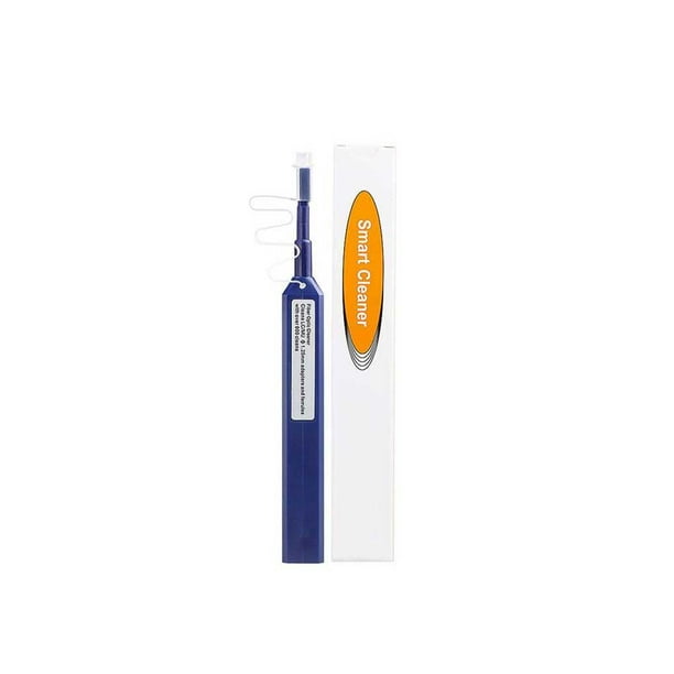 Seitruly Pluma de limpieza de fibra óptica, rotación de 180 grados, polvo, profesional, portátil, de bolsillo, para el hogar, negocios, equipo de Teléfono y Comunicación 1.25 MM