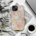 thumbnail image 6 of Cottagecore Halloween iPhone Case – Floral Ghost Vibes in Pastel Pink Phone Cover for iPhone 16 15 14 13 12 11 Pro Max Mini, 6 of 6