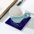 thumbnail image 5 of GZHJMY Square Drink Coasters, 1 Pcs Cute Unicorn with Text Believe in Unicorn Absorbent Ceramic Coffee Coasters for Drinks with Cork Base Housewarming Gift for Home Decor, 5 of 6