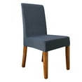 thumbnail image 2 of Zcyifa dining chair cover Dark Grey Solid Color Chair Cover Milk Silk Chair Slipcover Removable Washable Chair Protector for Dining Room Restaurant Bar, 2 of 10