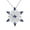 Sapphire, variant on CFIOZYOS Women's 925 Sterling Silver Blue Crystals Snowflake Pendant Fashion Necklace Collarbone Chain