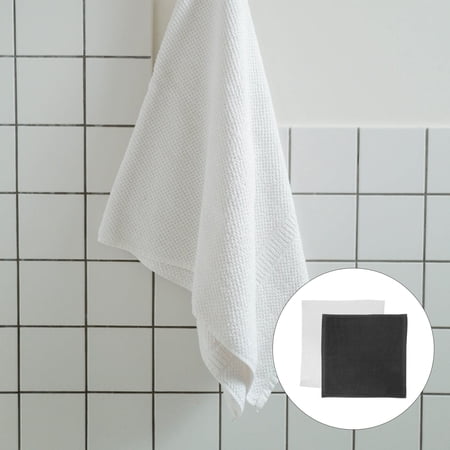 Soimiss 8Pcs Black Kitchen Dish Washing Towels Strong Decontamination Cleaning Cloths