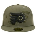 thumbnail image 2 of Men's New Era  Olive Philadelphia Flyers Military Appreciation Flag 59FIFTY Fitted Hat, 2 of 5