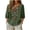 Army Green plus size embroidered tops for women a1, variant on Women Plus Size Fall Winter V Neck 3/4 Sleeve Tops Embroidered Boho Casual Pullover Blouses Loose Tunic Tee Shirts Embroidery Summer Vacation Clothes, Khaki L