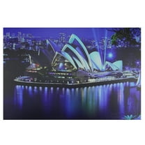 LED Lighted Famous Sydney Opera House Australia Canvas Wall Art 15.75" x 23.5"