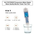 thumbnail image 3 of 4In1 PH/TDS/EC/Temperature Meter Digital Water Quality Monitor Tester Test Tool, 3 of 16