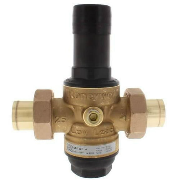 Honeywell DS06-102-DUS-LF - Dialset Female NPT Double Union Regulator, Sweat PRV, 1"