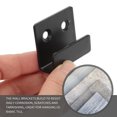 thumbnail image 3 of Homoyoyo 10Ud Soportes Pared De Acero Inoxidable Negro Para Colgar Azulejos Resistentes Y Duraderos, 3 of 6