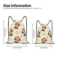 thumbnail image 4 of Easygdp Sloth Yoga Drawstring Backpack, Beach Sackpack, Travel Sackpack Lightweight for Sports, Gym, Travel, Swimming - Small, 4 of 9
