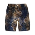 thumbnail image 5 of Rocae Watercolor Snake Skin for Men's Swim Trunks Quick Dry With Two Side Pockets and One Lined Patch PocketMedium, 5 of 9