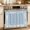 Blue, variant on Oven Skirt Curtain for Kitchen 21.5x30 Inch, White Letters Oven Curtain with 8 Ribbon Ties & Ruffle Trim, Stove Skirt Curtain Dishwasher for Cabinets Over Sinks Modern Minimalist Style Sky Grey