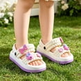 thumbnail image 4 of Uobin Toddler Slide Sandals Boys Girls Adjustable Strap Slippers Kids Non- Open Toe Sandals Shower Bathroom Beach Pool Shoes, 4 of 4