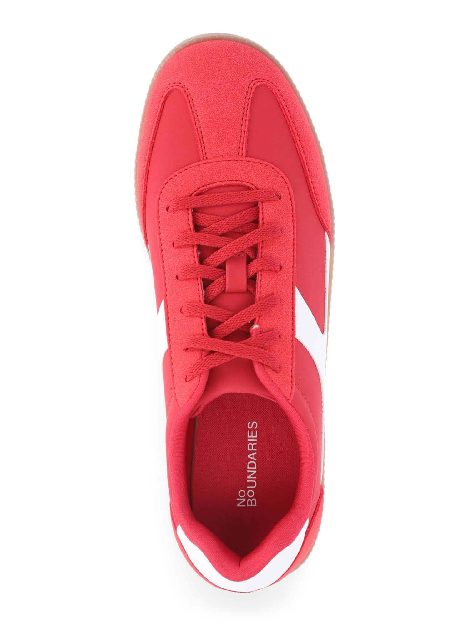 No Boundaries Women's Lace Up Sport Sneakers (Wide Width Available)