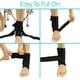 thumbnail image 3 of Tobillera con cordones - Manga de compresión estabilizadora de soporte para pies para hombres y mujeres - Férula de pierna ajustable para esguince - Protector envolvente inmovilizador enrollado para, 3 of 6