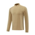 thumbnail image 1 of Dagugfen Summer Tops for Men Long Sleeve Quarter Zipper Tight Lightweight Cycling Workout Tops for Exercise, 1 of 9