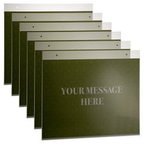 Officemate Horizontal Wall Mount Sign Holder, 11 x 8.5 inches, 6PK, Clear (23061)