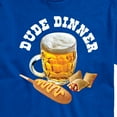 thumbnail image 3 of Instant Message - Dude Dinner Beer Corn Dog - Men's Short Sleeve Graphic T-Shirt, 3 of 6