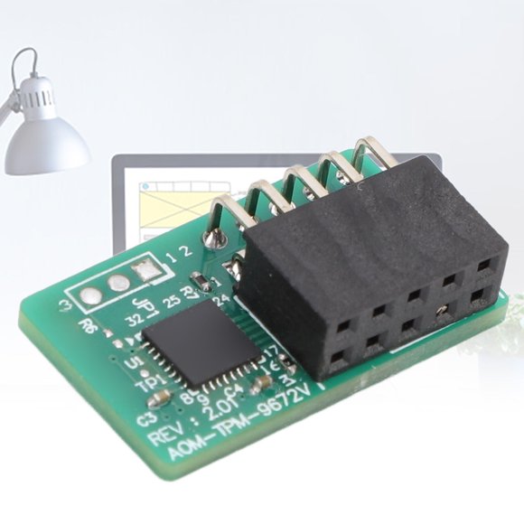 TPM 2.0 Module Trusted Platform, TPM 2.0 Module AOM TPM 9672 Vertical 10Pin SPI for Quantum Computers