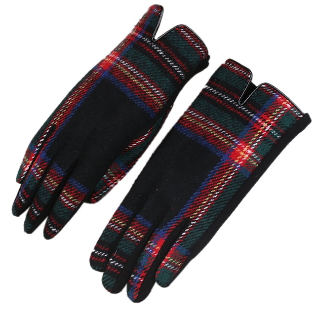 Gants de Conduite Gants d'Hiver Design de Grille de Mode Gants d'Écran Tactile pour les Femmes